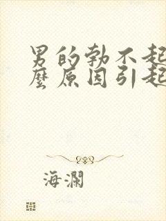 男的勃不起是什么原因引起
