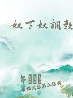 奴下奴调教小说