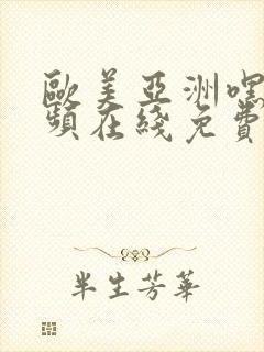 欧美亚洲嘿咻视频在线免费观看