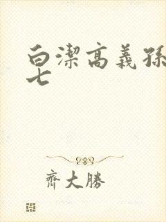 白洁高义孙倩老七