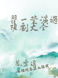 翟一莹演过的电视剧大全