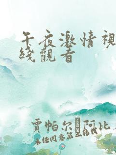 午夜激情视频在线观看