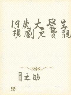 19岁大学生电视剧免费观看高清版