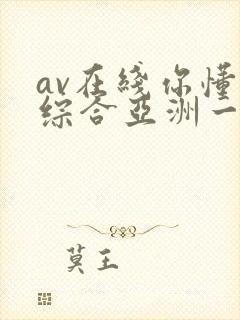 av在线你懂的综合亚洲一区