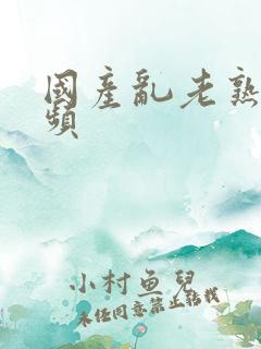 国产乱老熟女视频