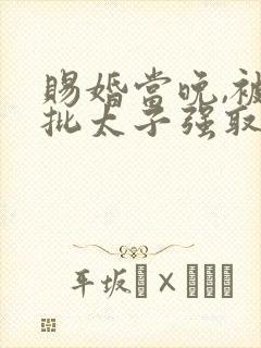 赐婚当晚,被疯批太子强取豪夺全文免费阅读