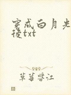 穿成白月光替身后txt