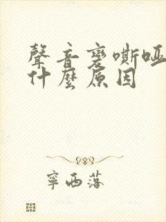 声音变嘶哑了是什么原因