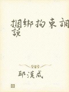捆绑拘束调教小说