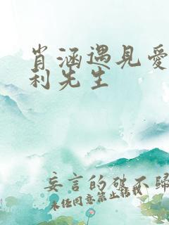 肖涵遇见爱情的利先生