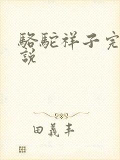 骆驼祥子完整小说