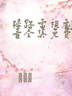 归路电视剧在线看全集免费高清