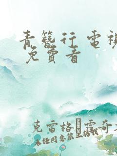 青簪行 电视剧 免费看
