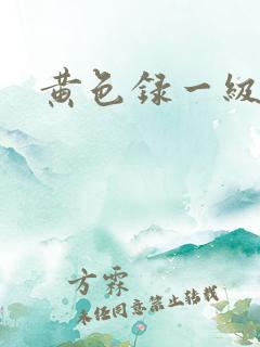 黄色录一级片