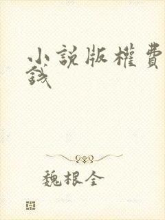 小说版权费多少钱
