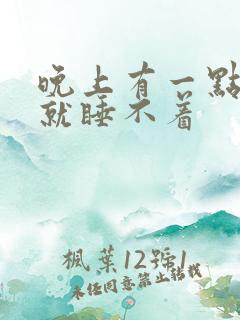 晚上有一点声音就睡不着