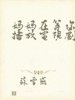 妈妈在等你免费播放电视剧