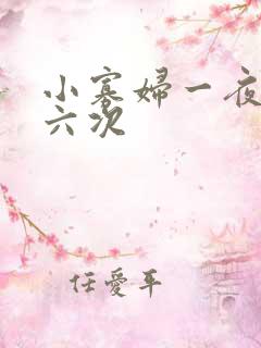小寡妇一夜高潮六次