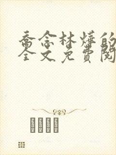 乔念林烨的小说全文免费阅读