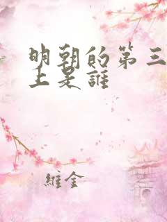 明朝的第三位皇上是谁