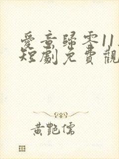 爱意归零11集短剧免费观看全集