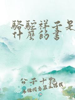 骆驼祥子是关于什么的书