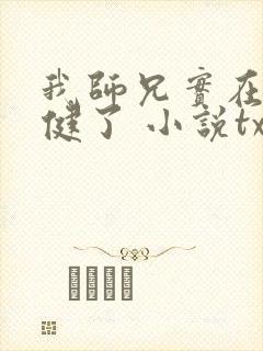 我师兄实在太稳健了 小说txt下载
