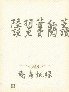 陆羽萧红菱的小说免费阅读