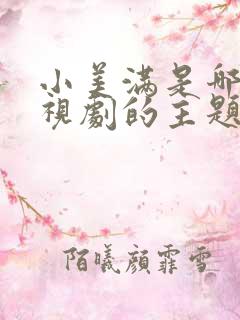 小美满是哪部电视剧的主题曲
