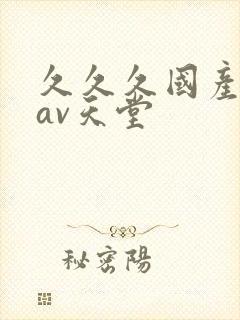 久久久国产综合av天堂