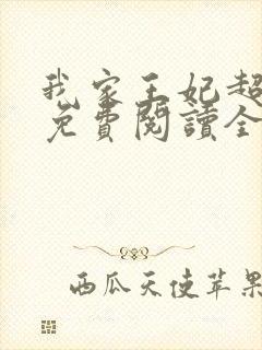 我家王妃超凶的免费阅读全文