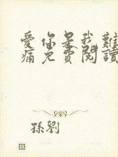 爱你是我难言的痛免费阅读完整版
