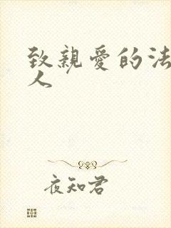 致亲爱的法官大人