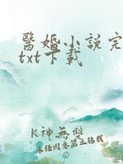 医婚小说完结版txt下载