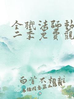 全职法师动漫第二季免费观看完整版在线观看