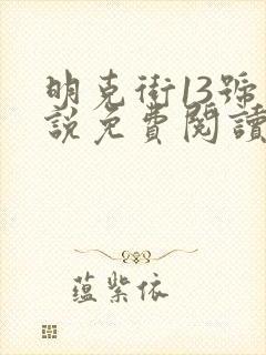 明克街13号小说免费阅读全文无删减