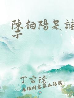 陈柏阳是谁的儿子