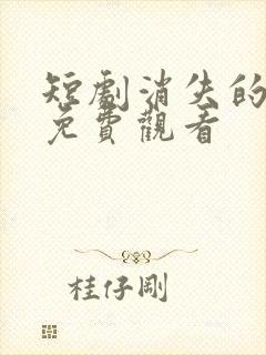 短剧消失的厨神免费观看