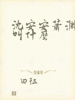沈安安萧渊短剧叫什么