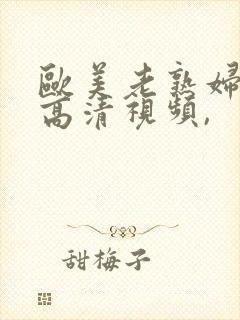 欧美老熟妇欲乱高清视频,