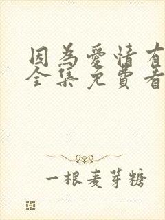 因为爱情有幸福全集免费看