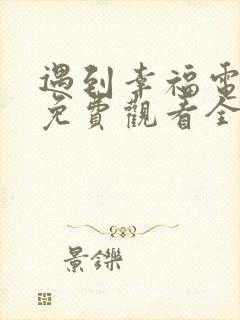 遇到幸福电视剧免费观看全集高清