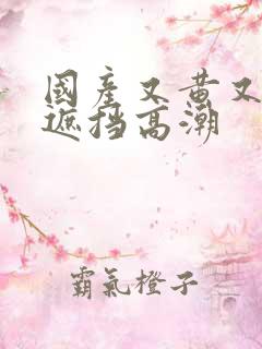国产又黄又爽无遮挡高潮
