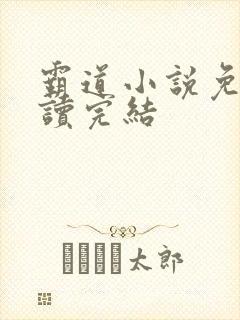 霸道小说免费阅读完结