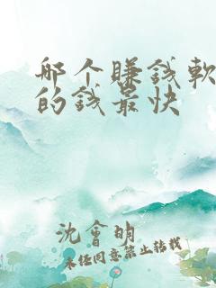 哪个赚钱软件赚的钱最快