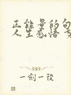 正能量的句子 人生感悟 努力生活