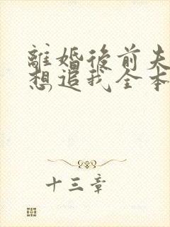 离婚后前夫总是想追我全本免费