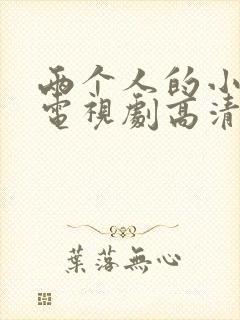 两个人的小森林电视剧高清免费