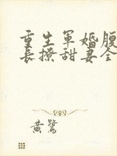 重生军婚腹黑首长撩甜妻全文阅读