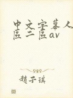 中文字幕人妻一区二区av